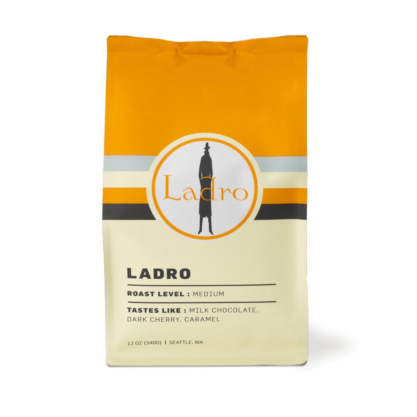 Ladro Blend - our signature espresso roast in a 12oz bag